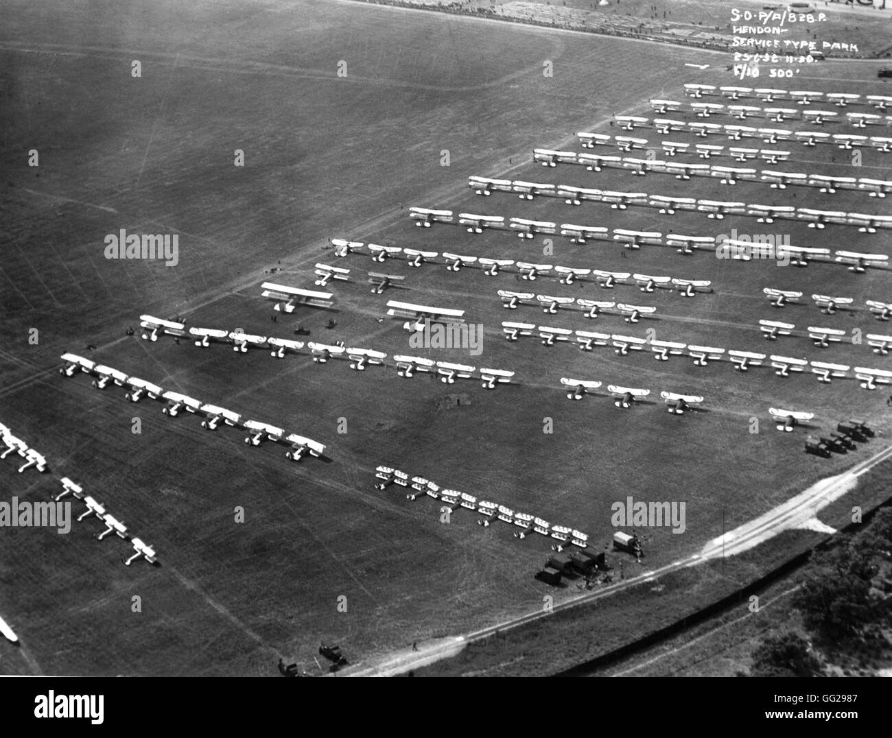 Hendon air field 1932 England Stock Photo Alamy