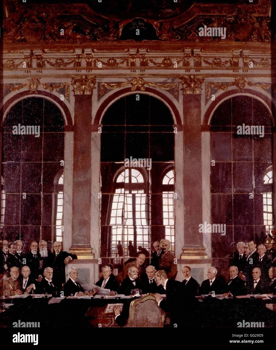 Orpen. Signing of the Treaty of Versailles (June 1919). 1919 France - World War I London. Imperial War Museum Stock Photo