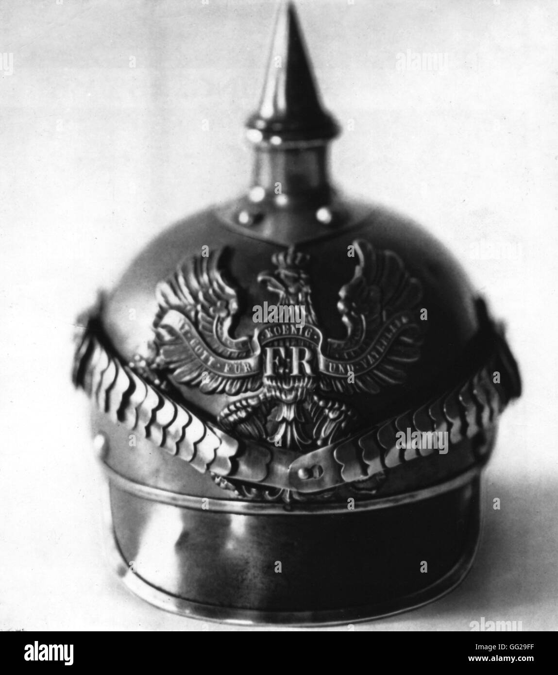 Helmet of the German army 1914 Germany - World War I Stock Photo