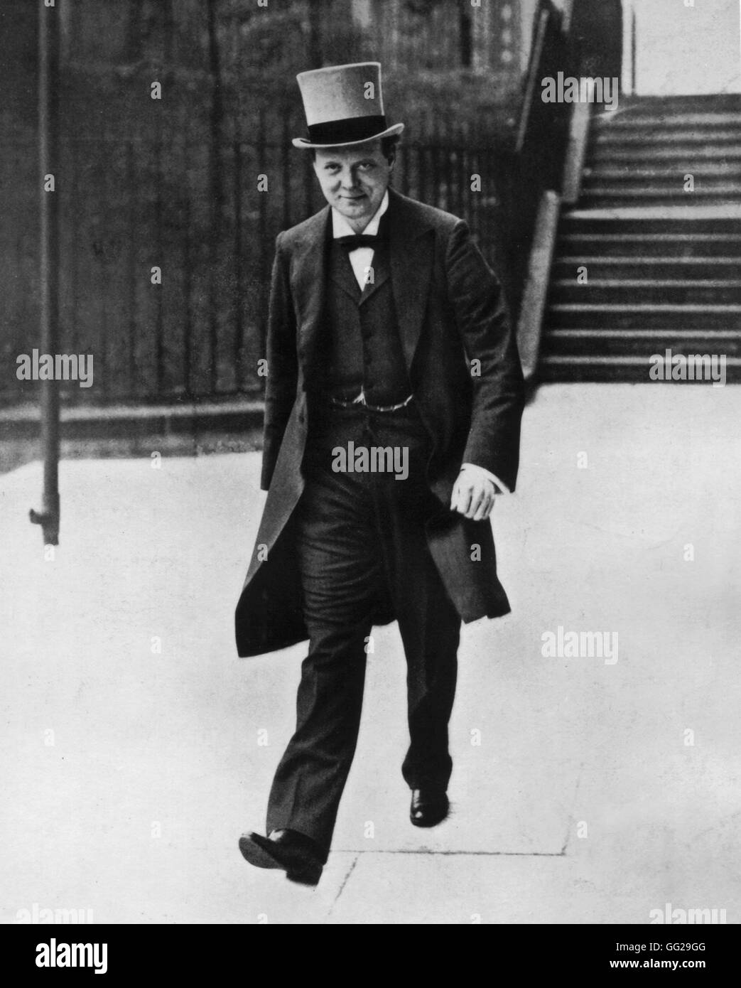 Winston Churchill, Secretary of the Admiralty 1915 Great Britain - World War I Brussels. Musée de la guerre Stock Photo