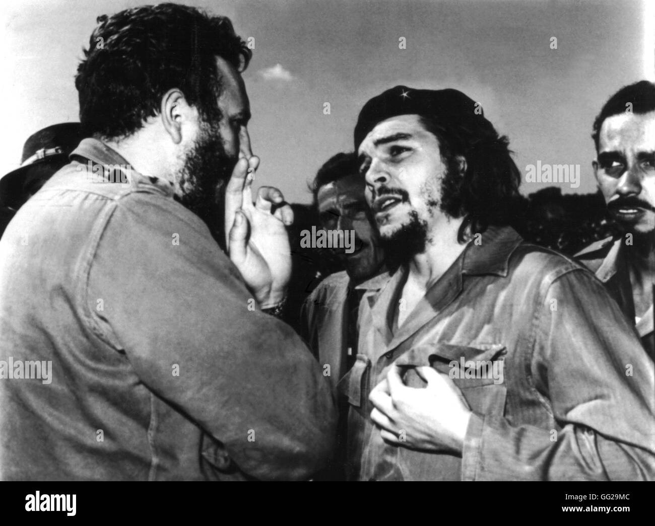 Fidel Castro and Che Guevara c.1960 Cuba Stock Photo