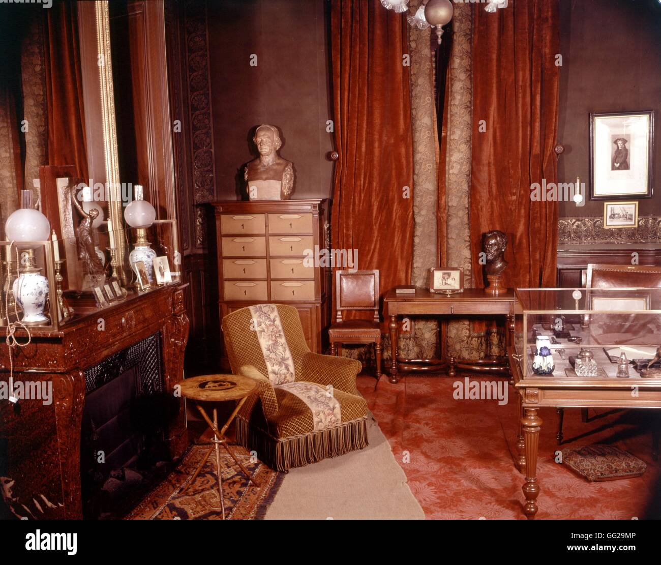 Louis Pasteur's office, the way it was when he used to live there France 1864 Musée Pasteur Stock Photo