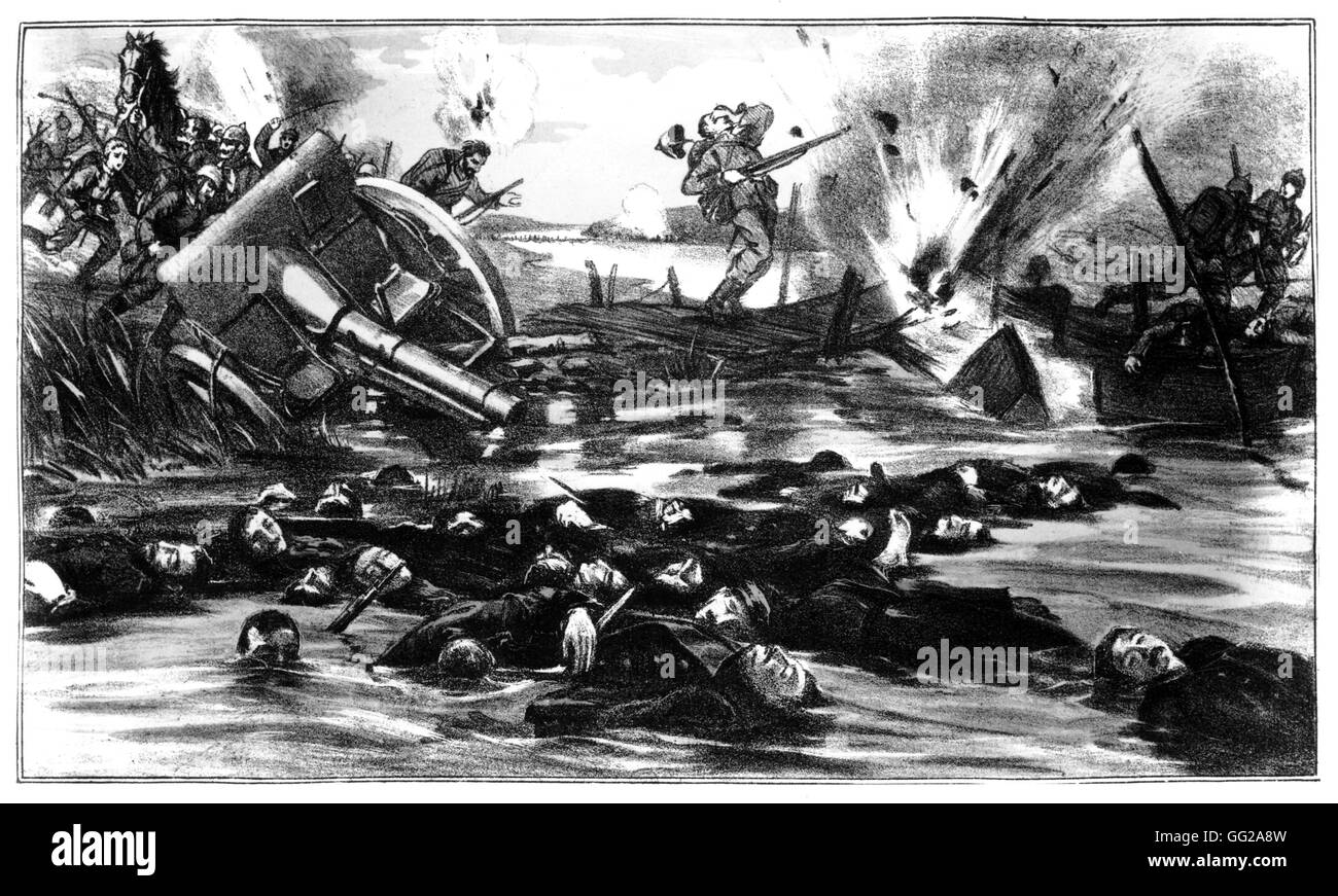 Popular image: The Battle of the Yser 1914 France - World War I Stock Photo