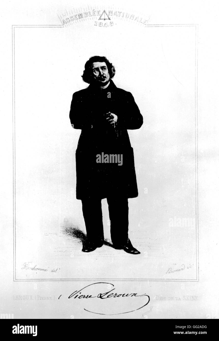 Bonhomme. Portrait of Pierre Leroux. In 1859, he said Twenty years