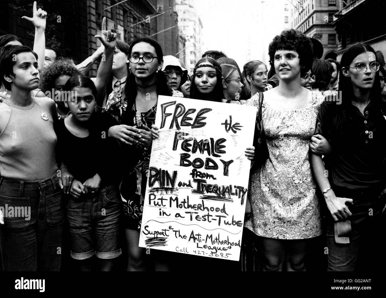 Women's liberation parade 1970 Black and White Stock Photos & Images - Alamy