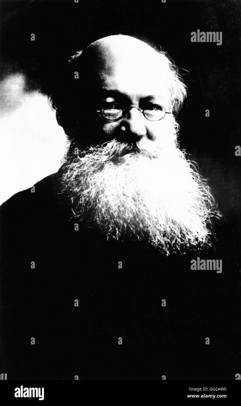 Peter Alexeyevich Kropotkin (1842-1921), Russian revolutionary and anarchist 19th century Russia Stock Photo
