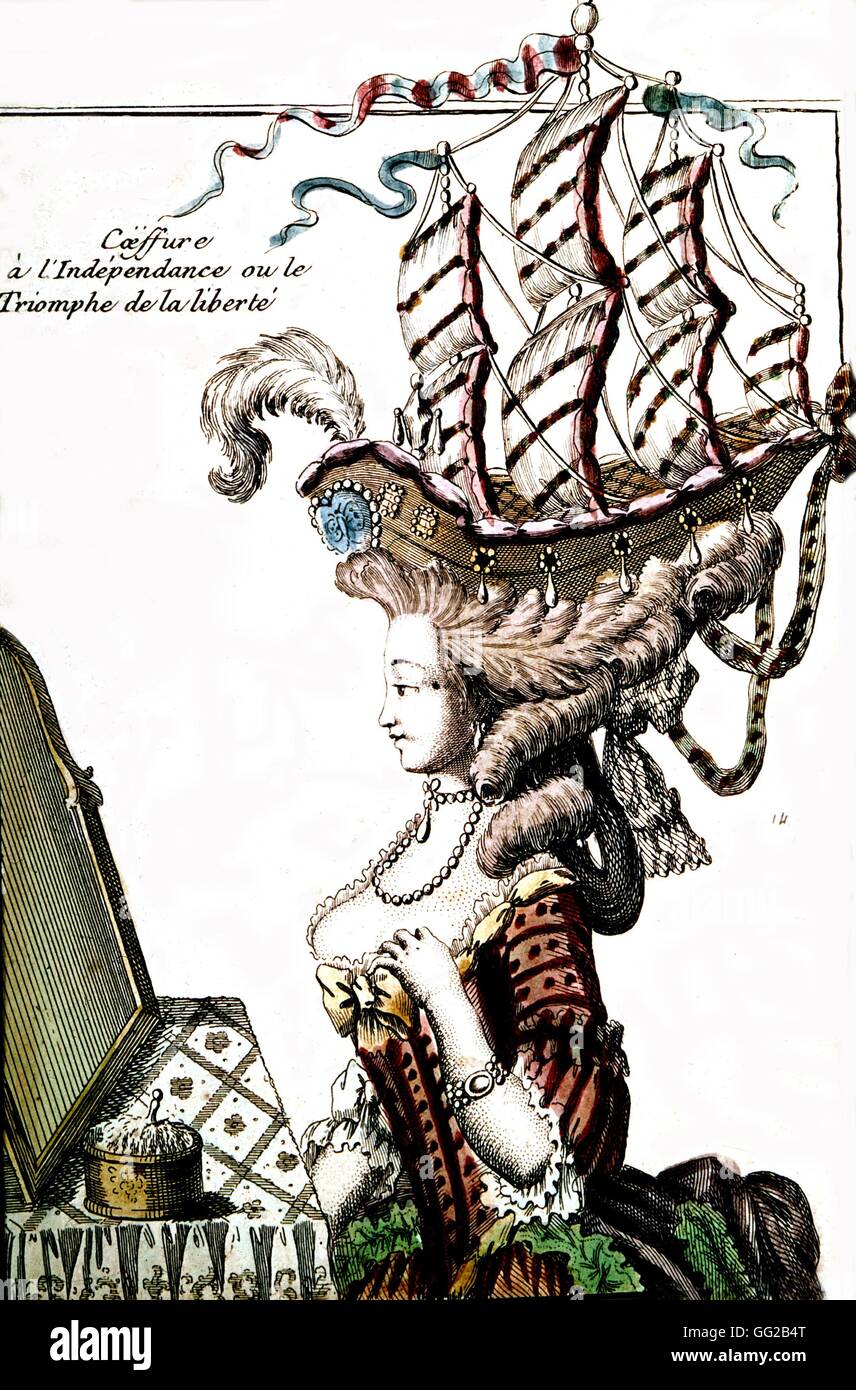 Allegory representing the 'Triumph of Liberty' 18th century France Stock Photo