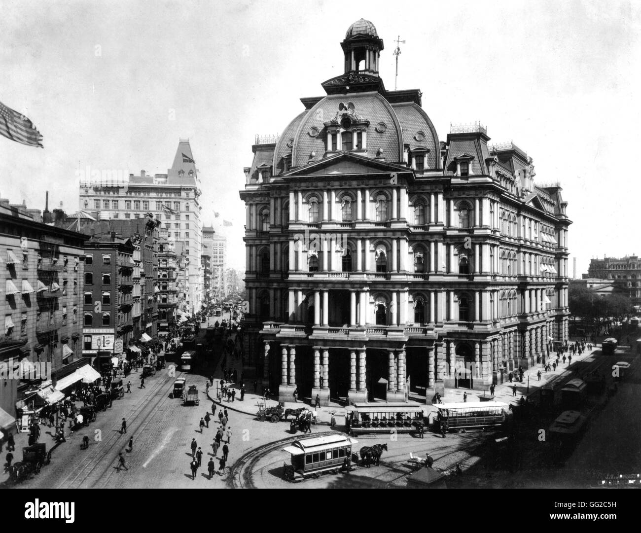 Photograph by J.S. Johnston. New York. The Post office 1894 United States Washington. Library of Congress Stock Photo