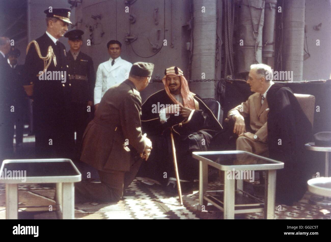 Uss quincy 1945 hi-res stock photography and images - Alamy