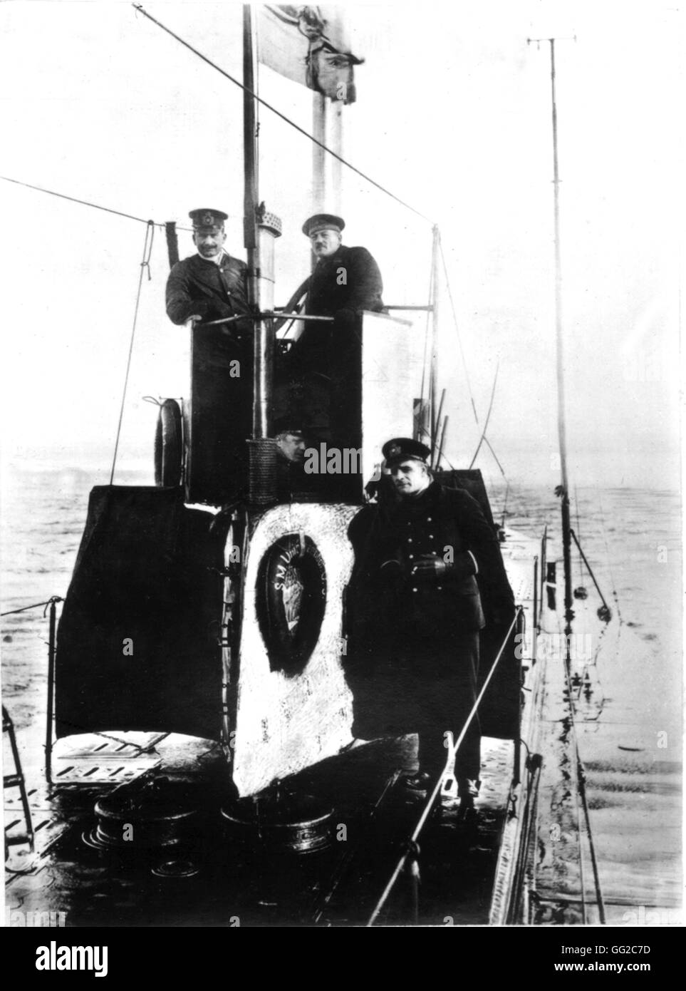 German submarine 1917 Germany - World War I Stock Photo