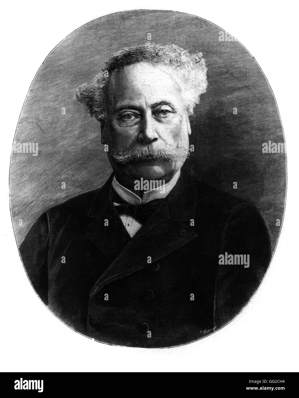 Alexandre Dumas, fils (1824-1895) 1877 France Stock Photo