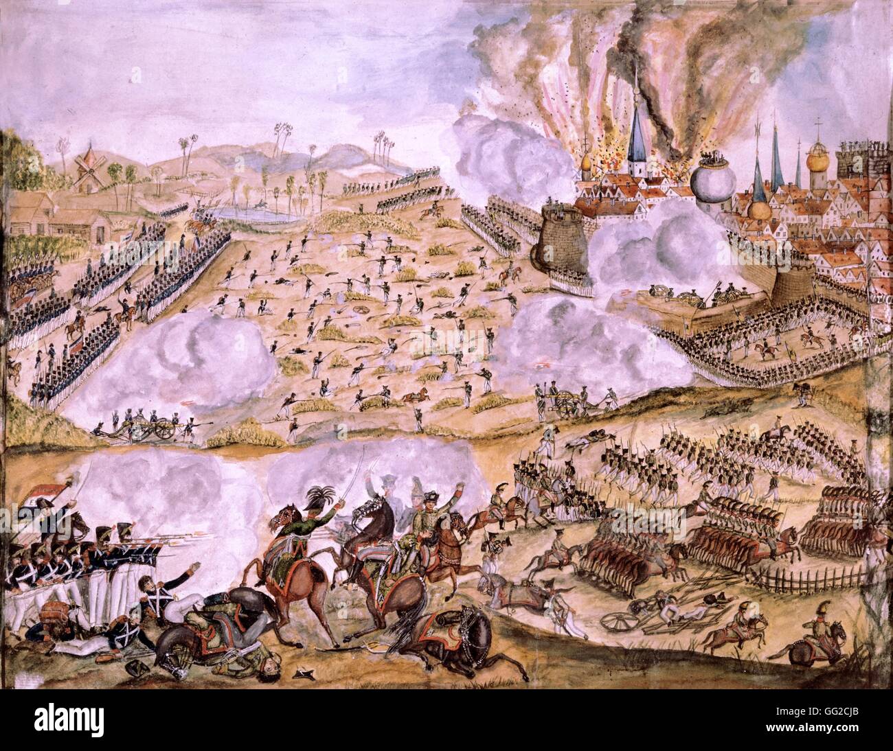 Battle of Smolensk (Napoleon I) Early 19th century Russia Paris, Musée des Invalides Stock Photo