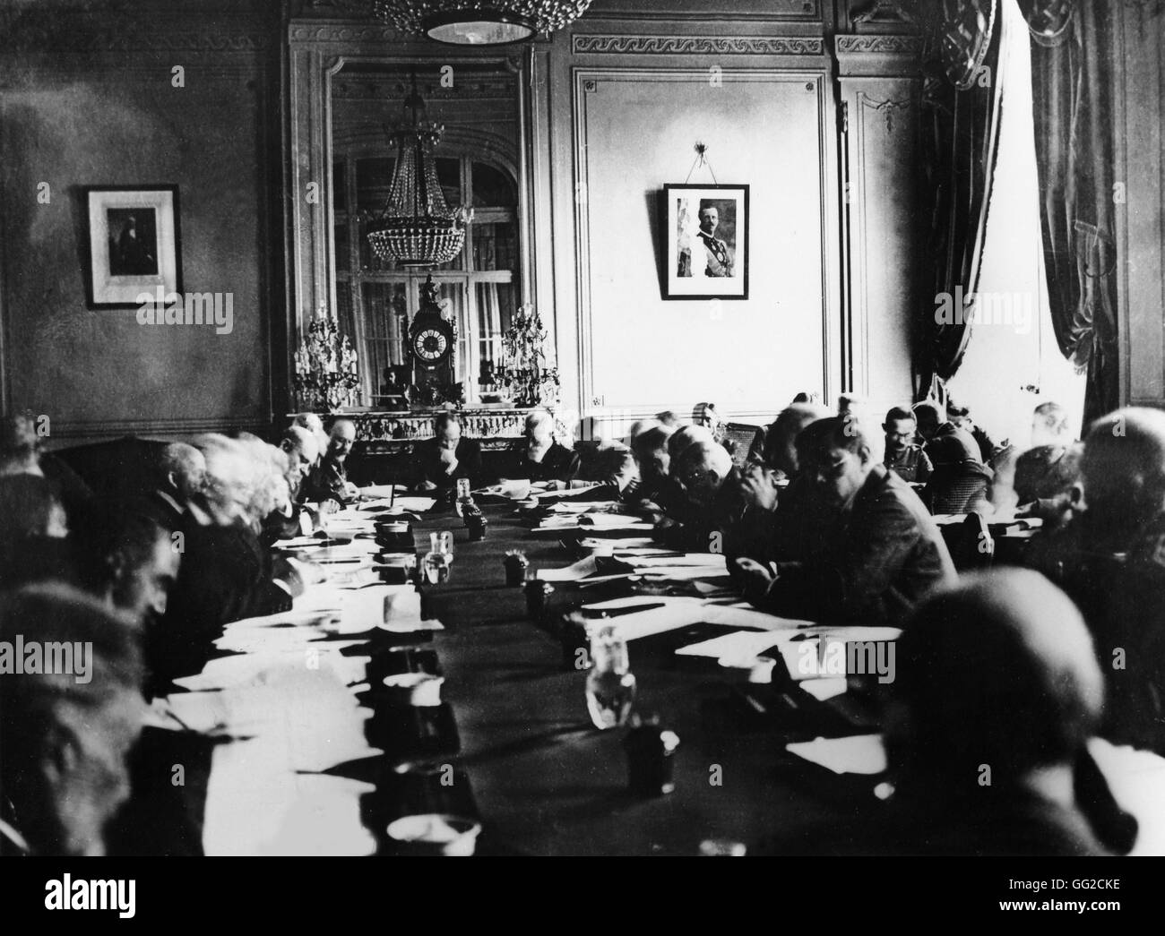 The Allied Council November 1918 France, World War I Stock Photo