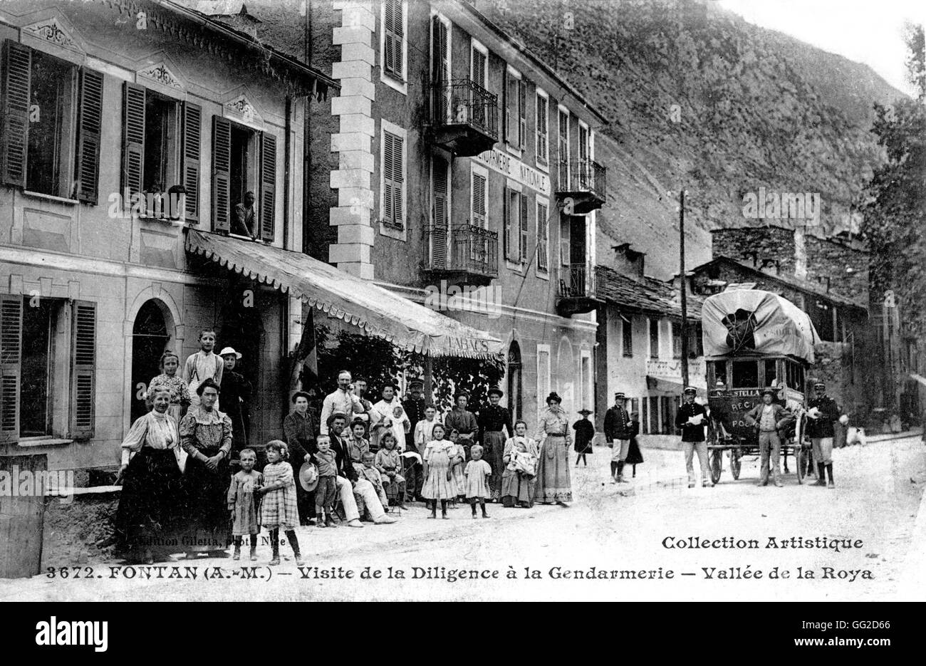 Carte Postale Fontan Alpes Maritimes C 1900 France Stock Photo Alamy