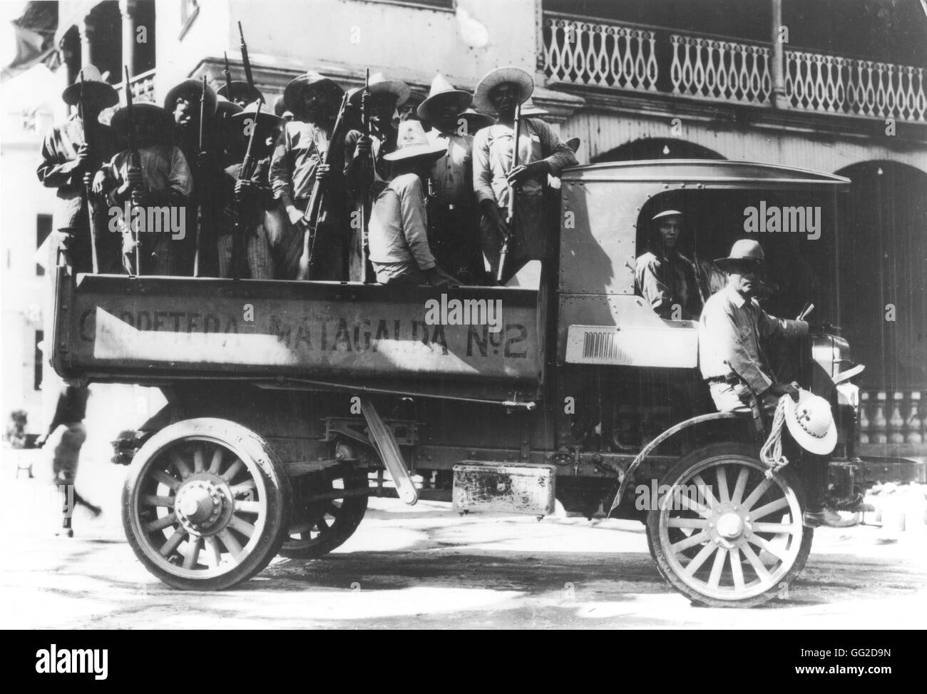Transporting the troops 1927 Nicaragua Washington, D.C. National Archives Stock Photo