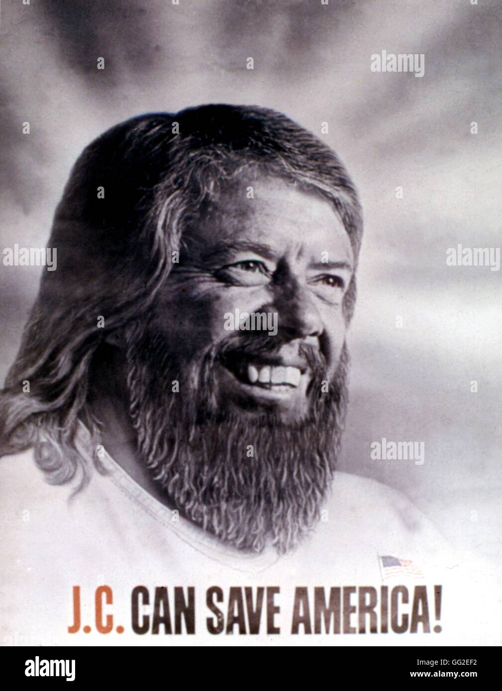 Jimmy Carter's election campaign poster  1976 United States Stock Photo