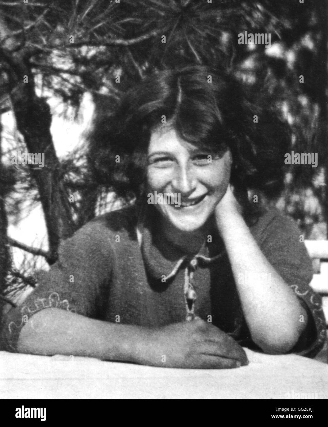 Simone Weil (1909-1943) in her schoolgirl years 20th century France Private collection Stock Photo