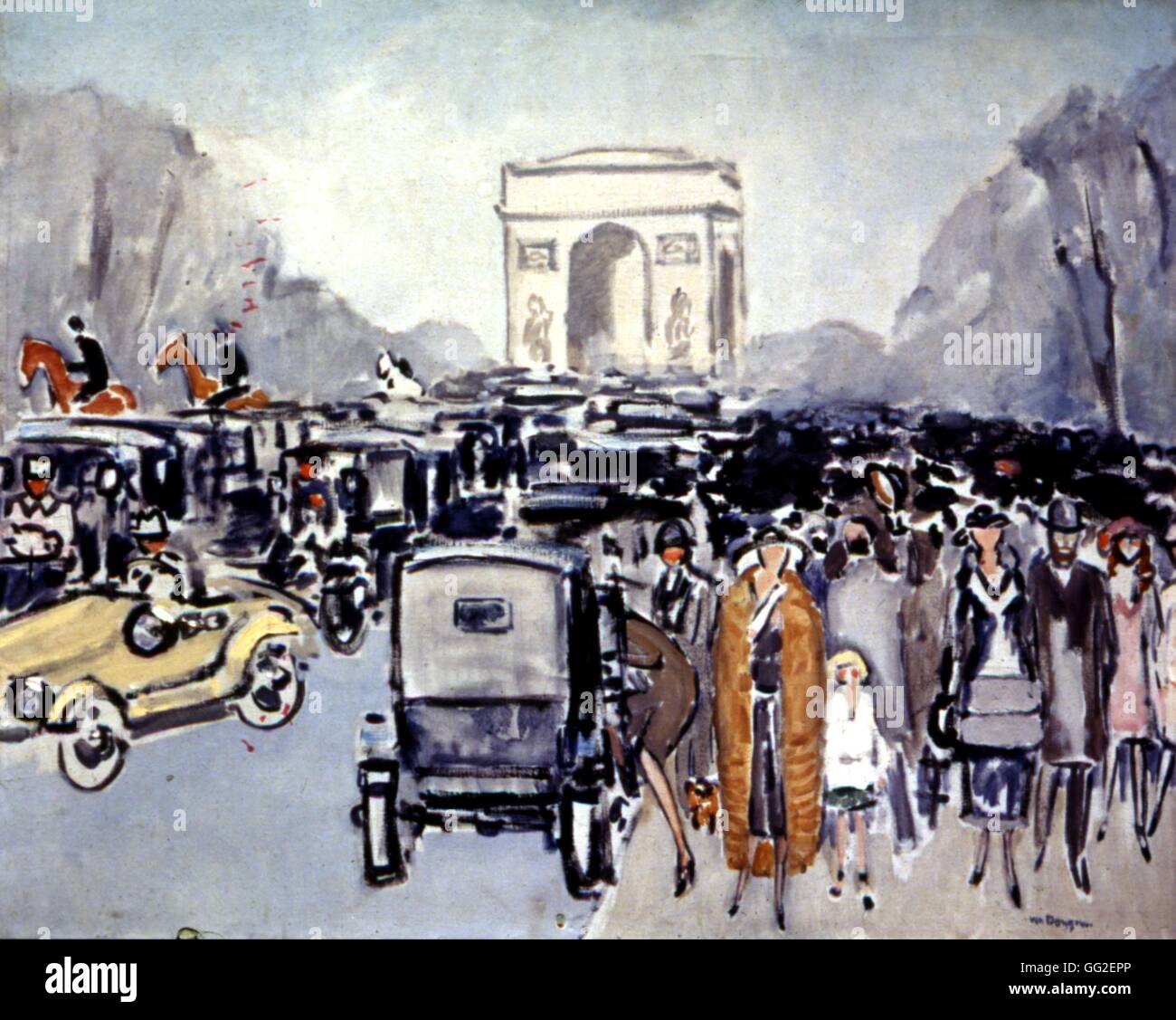 Kees van Dongen Franco-Dutch school Avenue du Bois c.1925 Oil on canvas  (79 x 100.3 cm) New York. Metropolitan museum Stock Photo