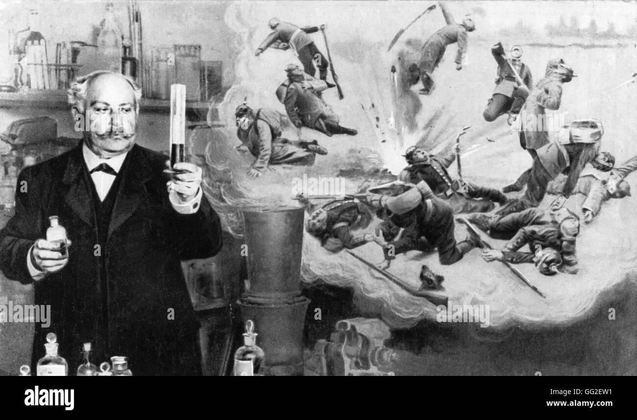 World War I. Turpin, inventor of melinite, a powerful, devastating explosive used in projectiles (shells and shrapnel) France Stock Photo