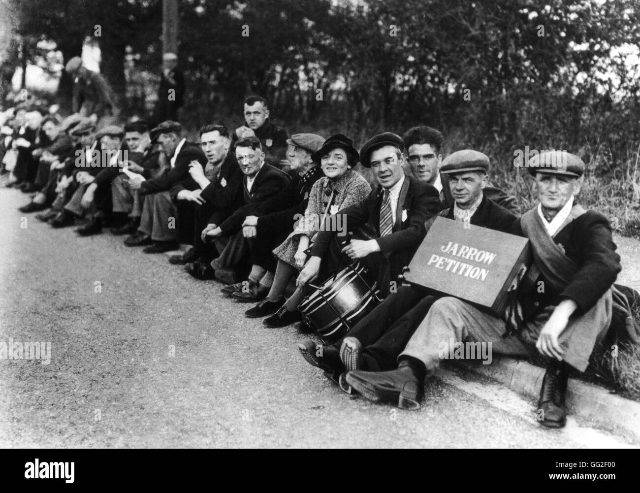 Hunger March' towards London 1936 Great Britain Stock Photo