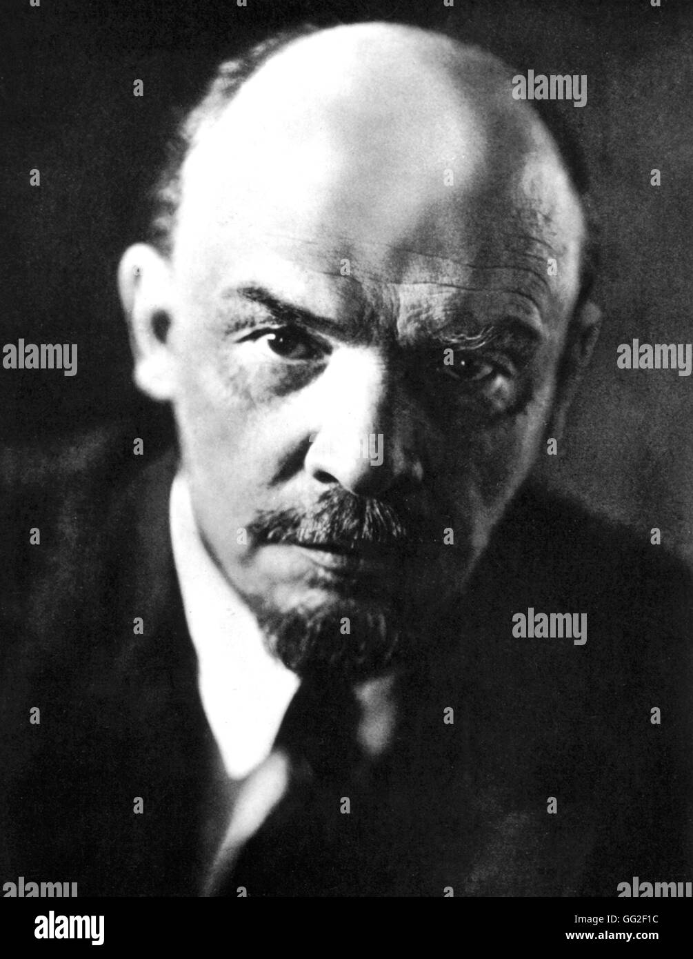 Moscow. Portrait of Lenin July 1920 U.S.S.R. Stock Photo