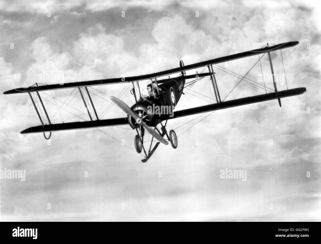 'Avro 504' airplane. First flight: 1913. The 'Avro 504' was used by the Royal Air Force as a trainer until 1928. 20thC England - World War I Stock Photo