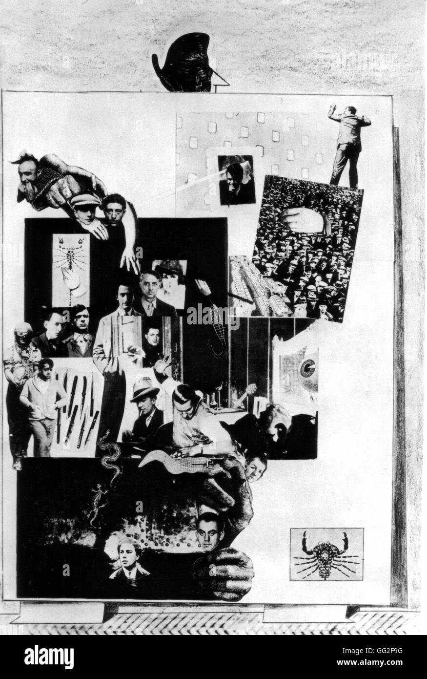 Max Ernst (18911976) The surrealist group 1931 Collage France Stock Photo Alamy