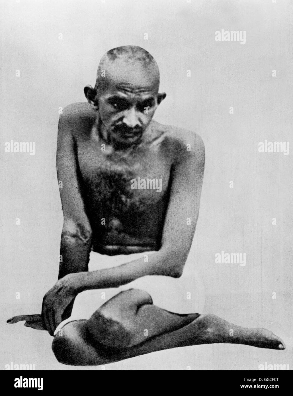 Mahatma Gandhi 1931 India Stock Photo