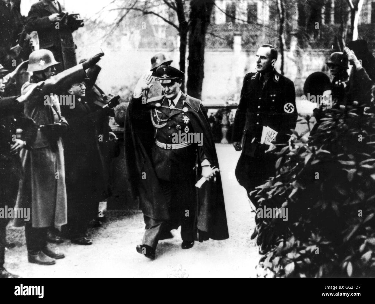 Hermann Goering has just celebrated his 41st birthday January 1934 Germany Stock Photo