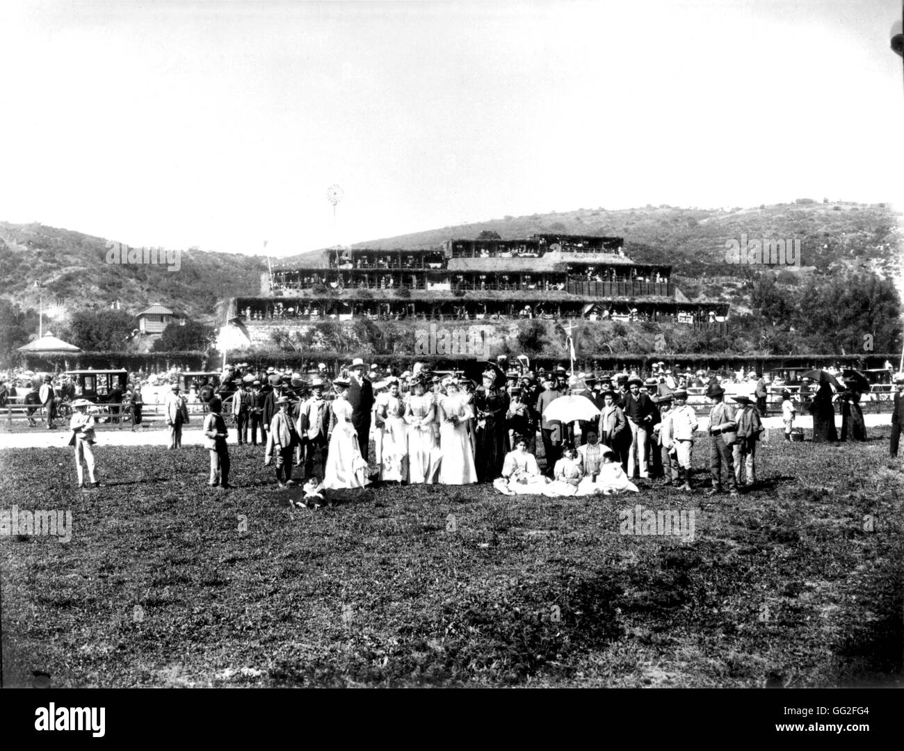 Racecourse in Vina del Mar c.1900 Chile Paris. Bibliothèque nationale Stock Photo