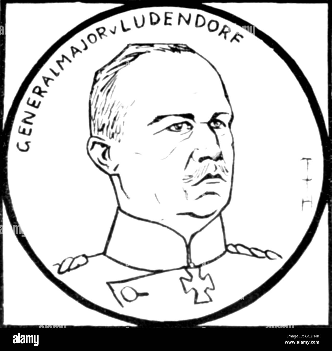 First World War. Erich Ludendorff, General-in-chief of the German army. Stock Photo