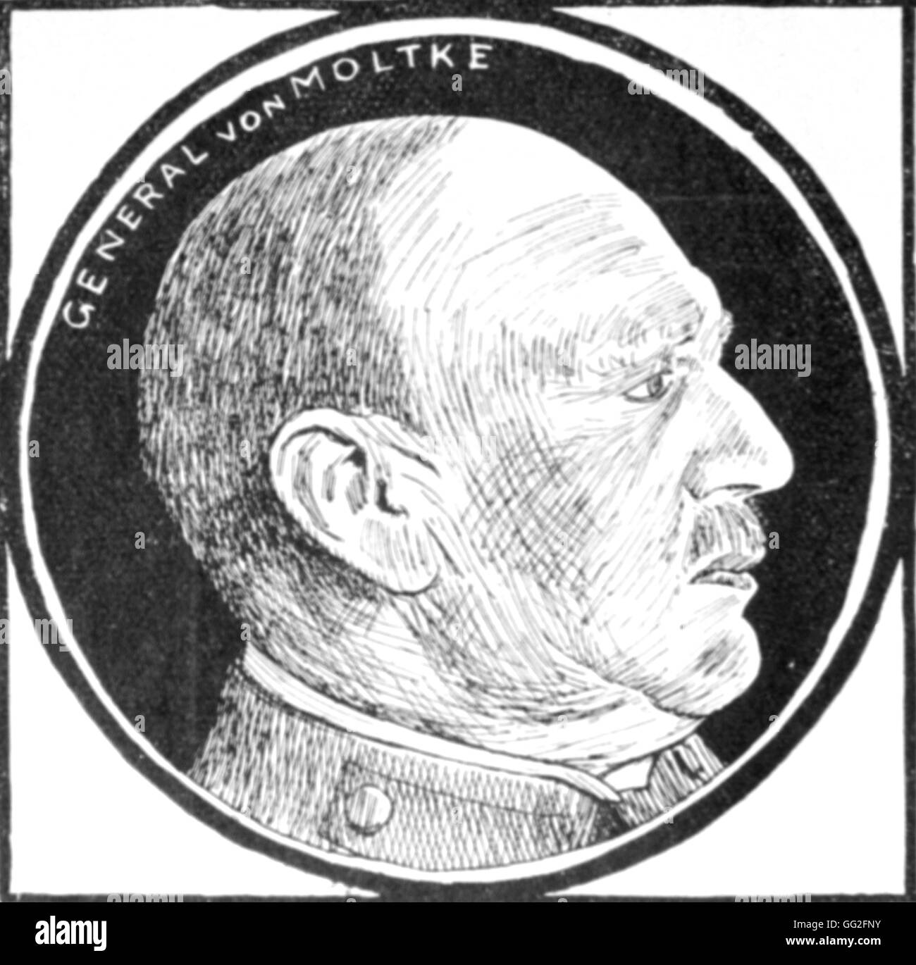 Première Guerre Mondiale. Helmuth Karl Bernhard, Count von Moltke (1848-1916), German General. Stock Photo