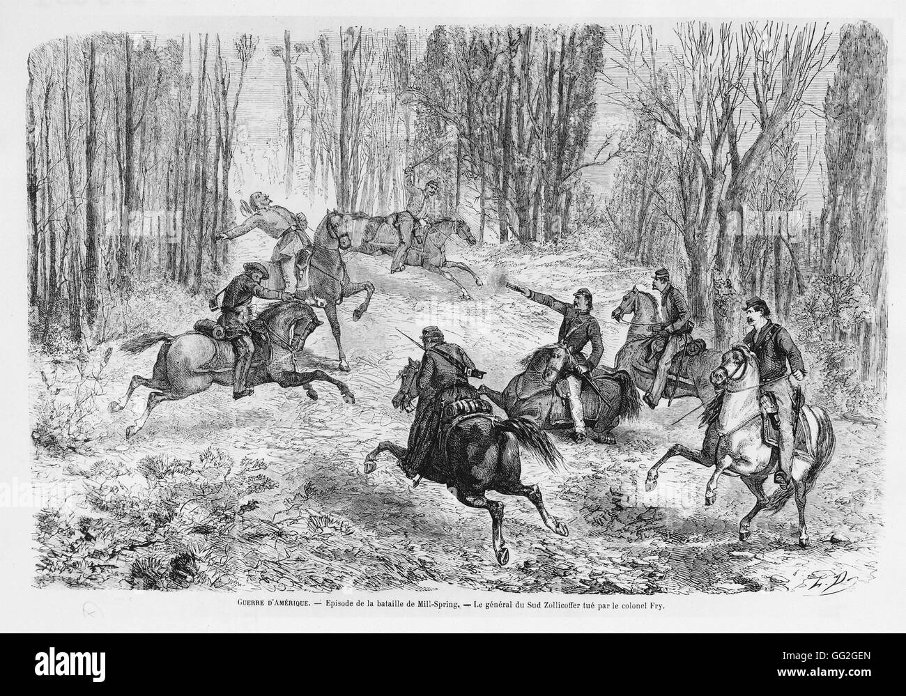 Death of confederate general felix zollicoffer hires stock photography and images Alamy