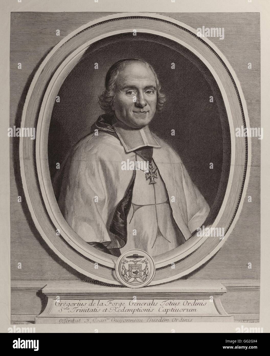 Grégoire de La Forge, died 1706, General of the Ordre des Mathurins Stock Photo
