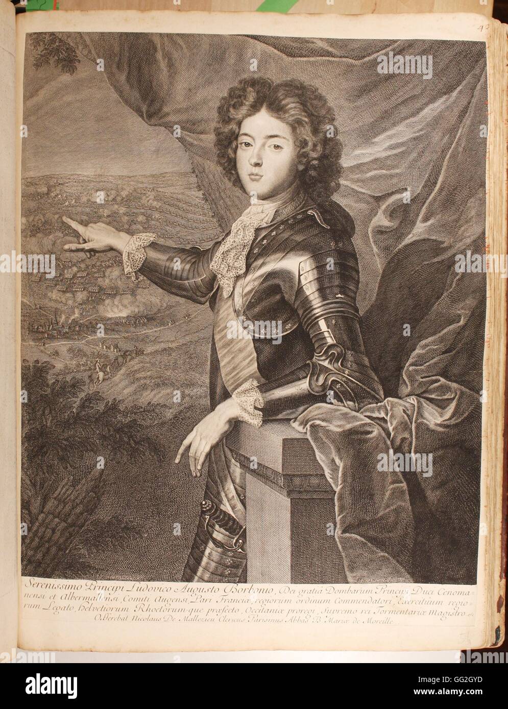 Louis Auguste de Bourbon, (1670-1736), Duke of Maine, son of Louis XIV and the Marquise of Montespan Stock Photo