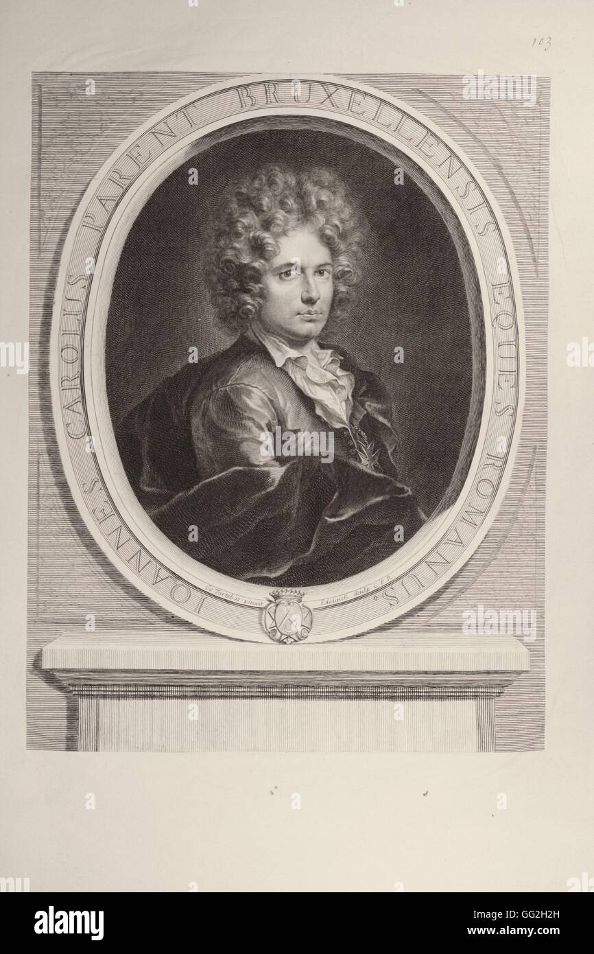 Gérard Edelinck, after François Tortebat French school Jean Charles Parent Engraving Stock Photo