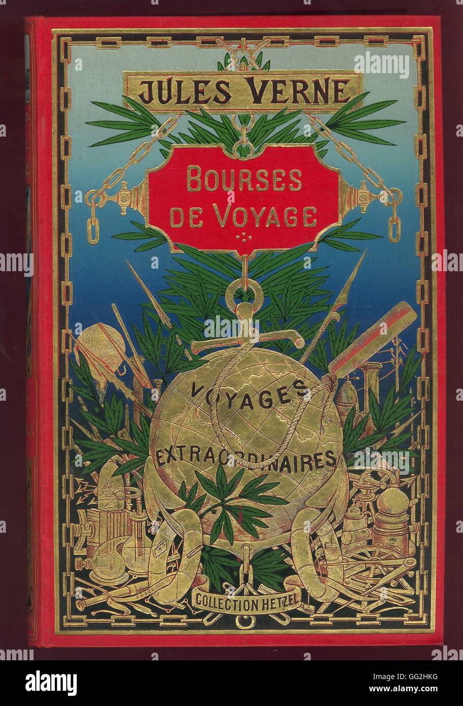 Les Voyages extraordinaires, Jules Verne Published as a serial novel in 1902-1903 Collection Hetzel Stock Photo