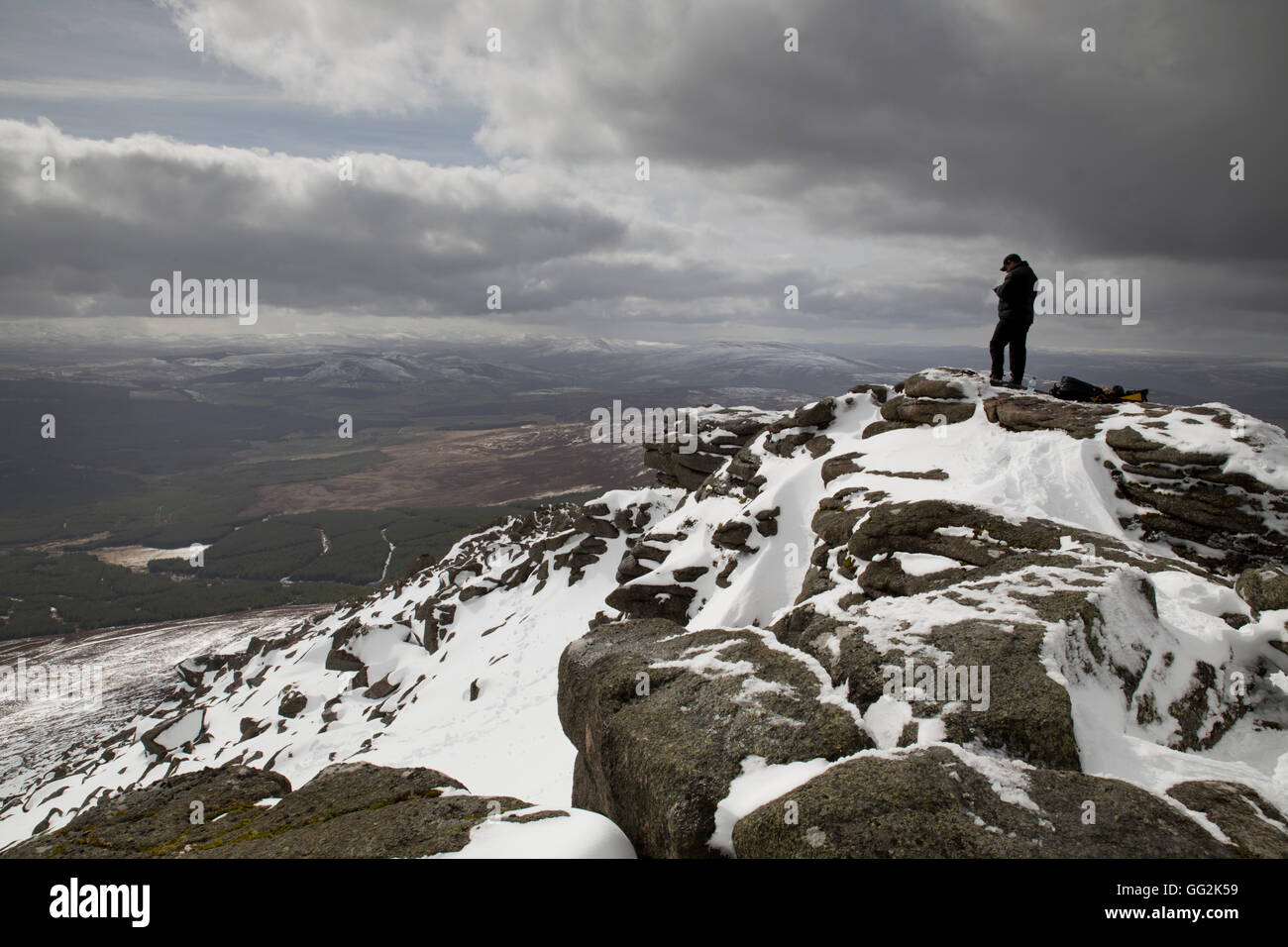 Ben Rinnes; Snow; Cairngorm; Scotland; UK Stock Photo - Alamy