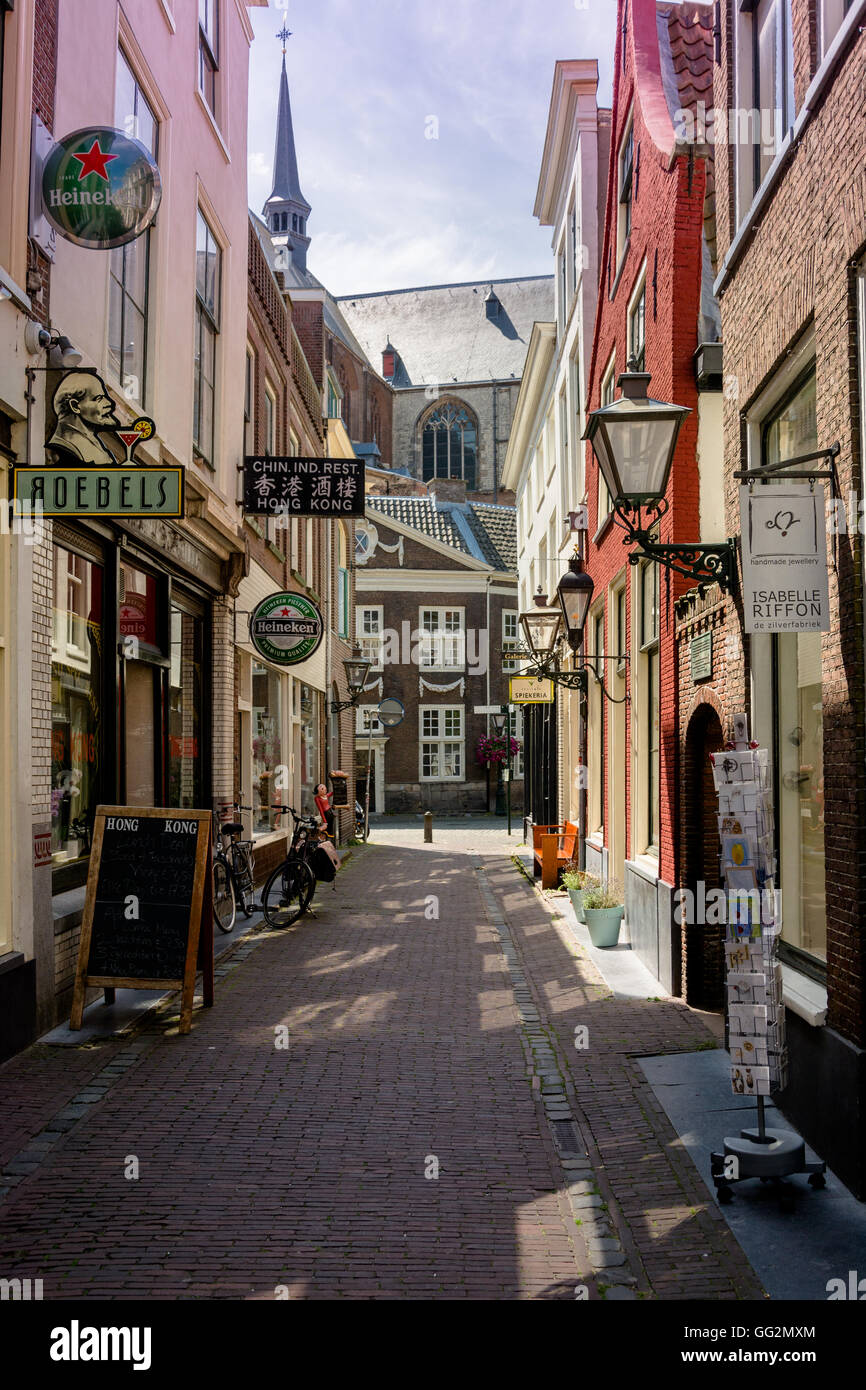 Photos from historic Leiden  City Centre Stock Photo