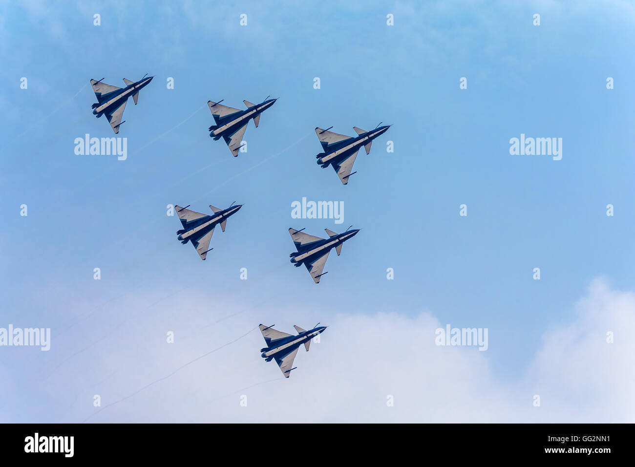 Fighter planes in Airshow Stock Photo