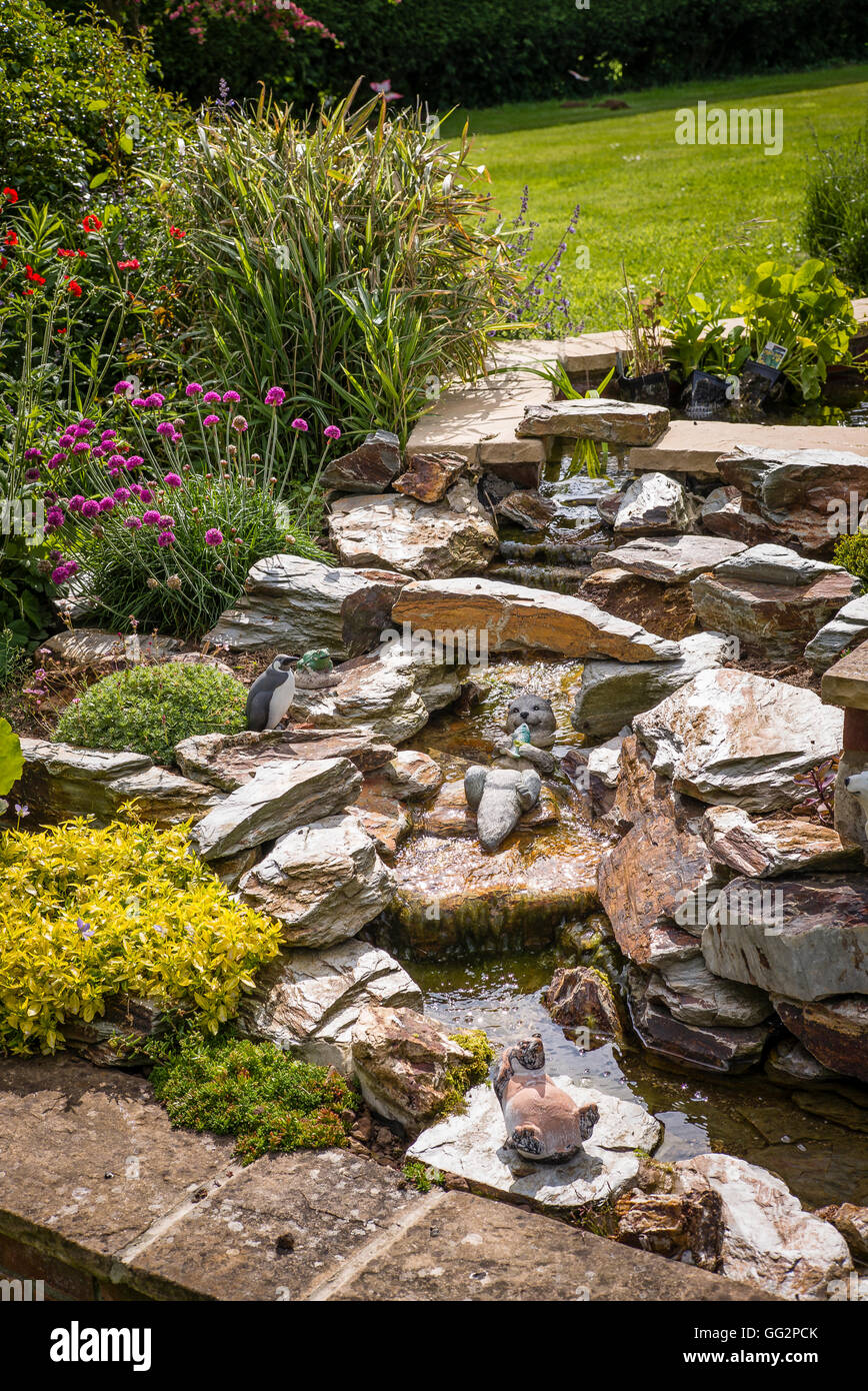 Small Stone Garden Waterfall