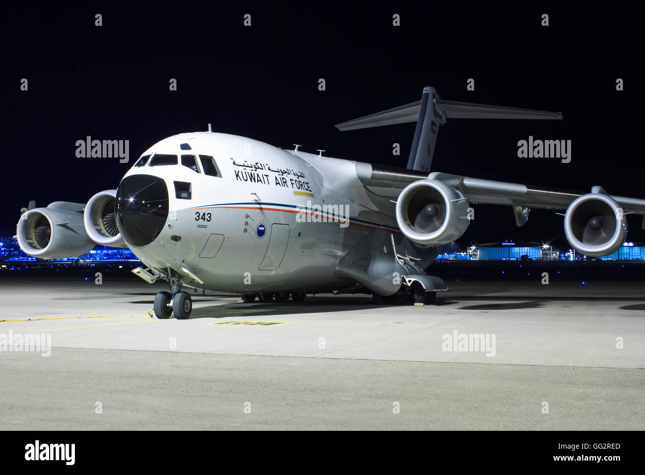 Stuttgart/Germany March 12, 2015: Kuwait Air Force Boeing C-17A ...