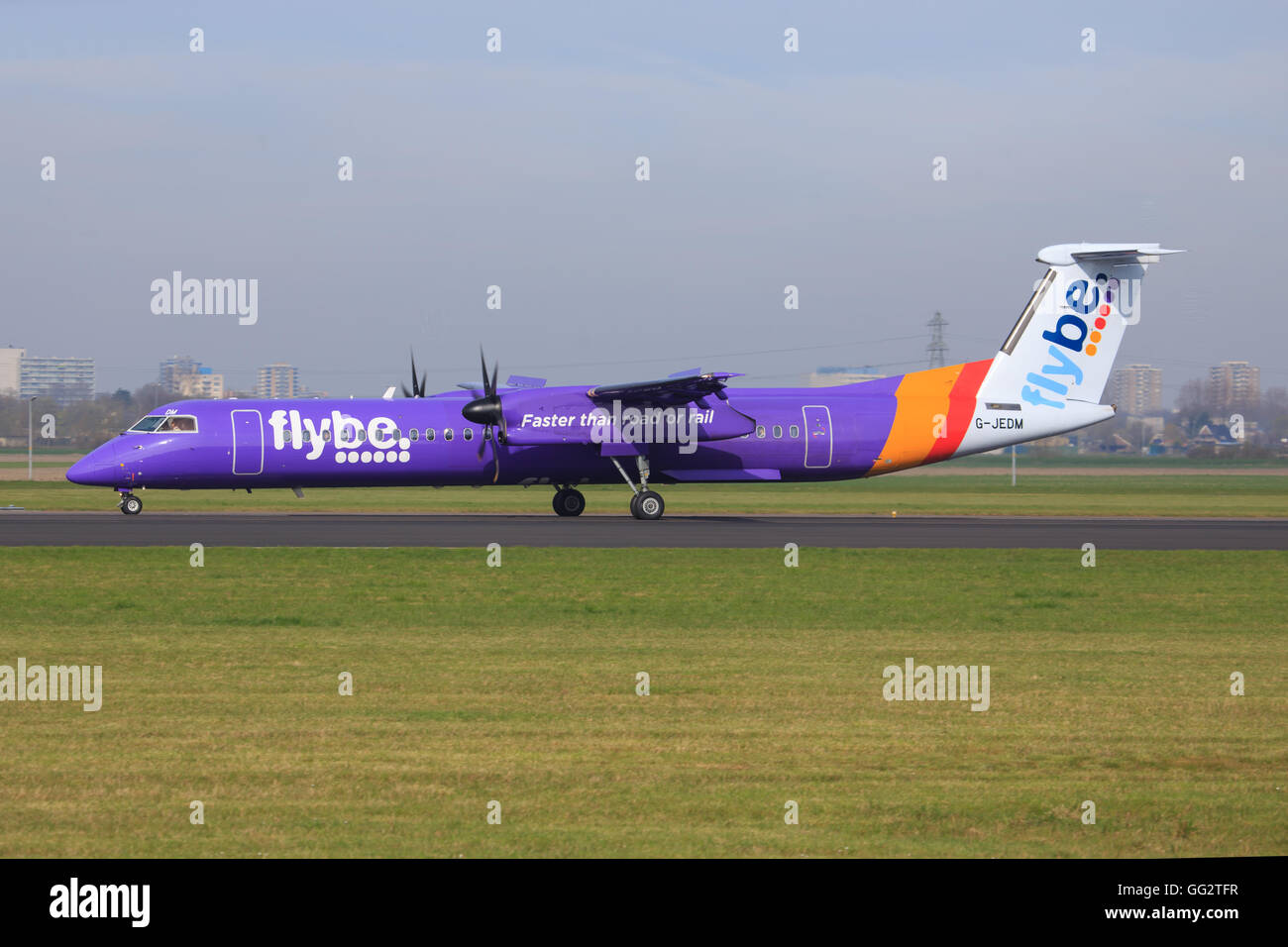 Flybe at Amsterdam Stock Photo