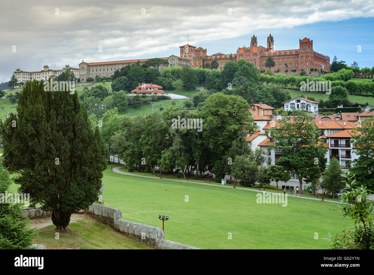 Universidad Pontificia de Comillas, Cantabria, Spain Stock Photo