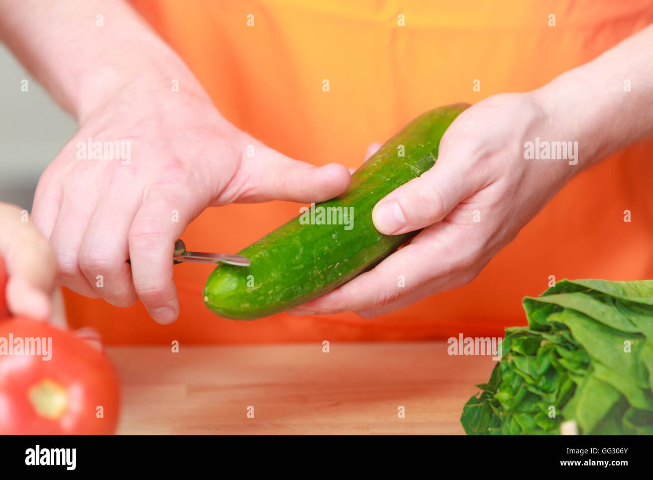 Healthy eating, vegetarian food, cooking, dieting and people concept