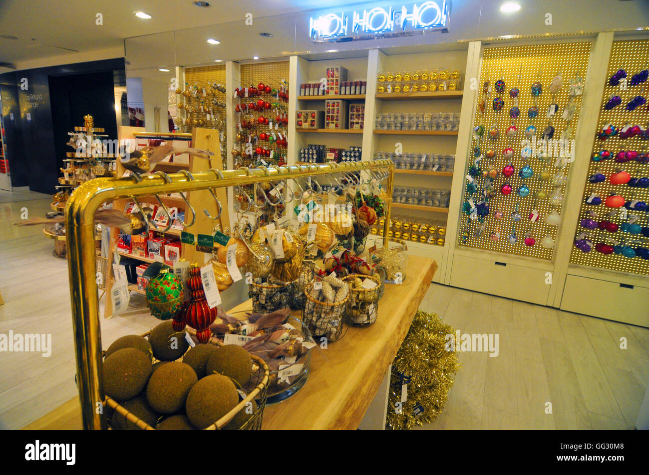 London, UK, 1 August 2016, Selfridges department store open Xmas shop