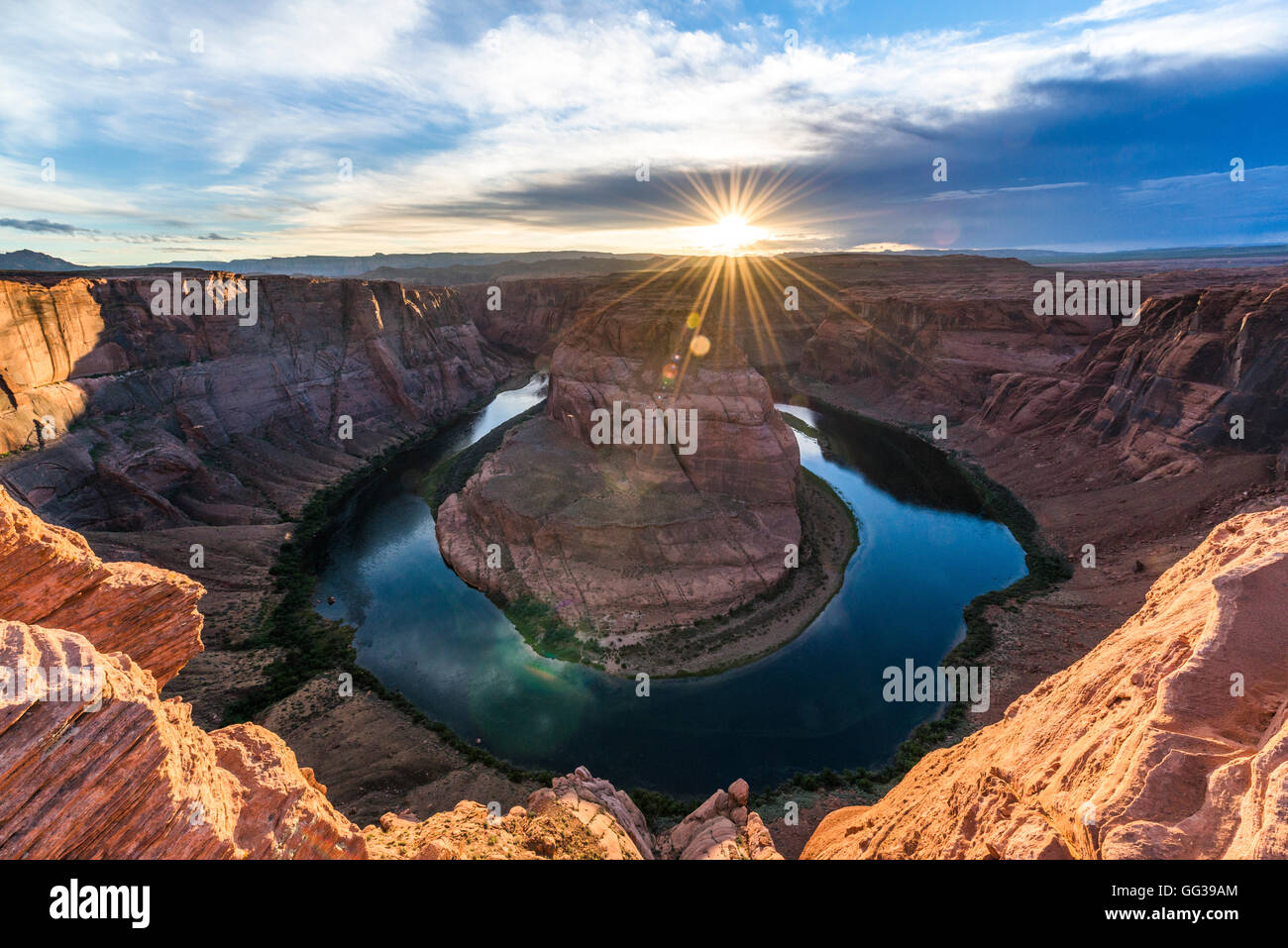 Horseshoe Bend, Colorado River, Arizona, USA Stock Photo