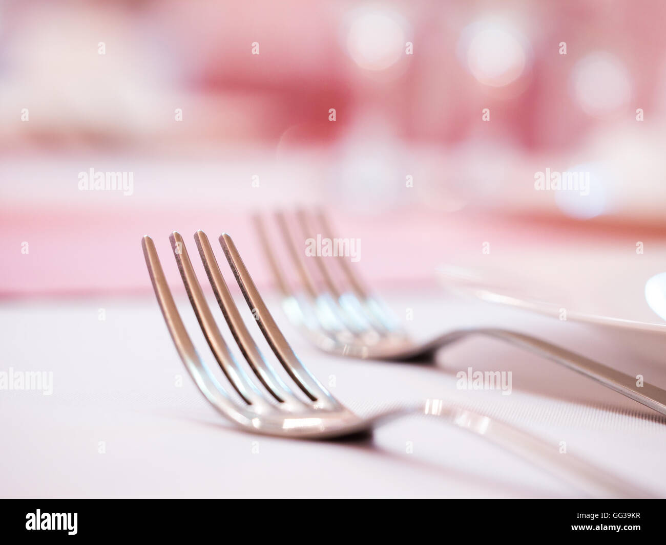 Two kitchen forks Stock Photo Alamy