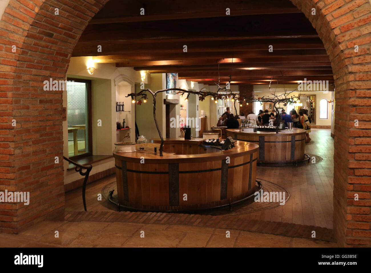 Entrance to the cellar door and wines sales at  Fairview Wines, Stellenbosch, South Africa Stock Photo