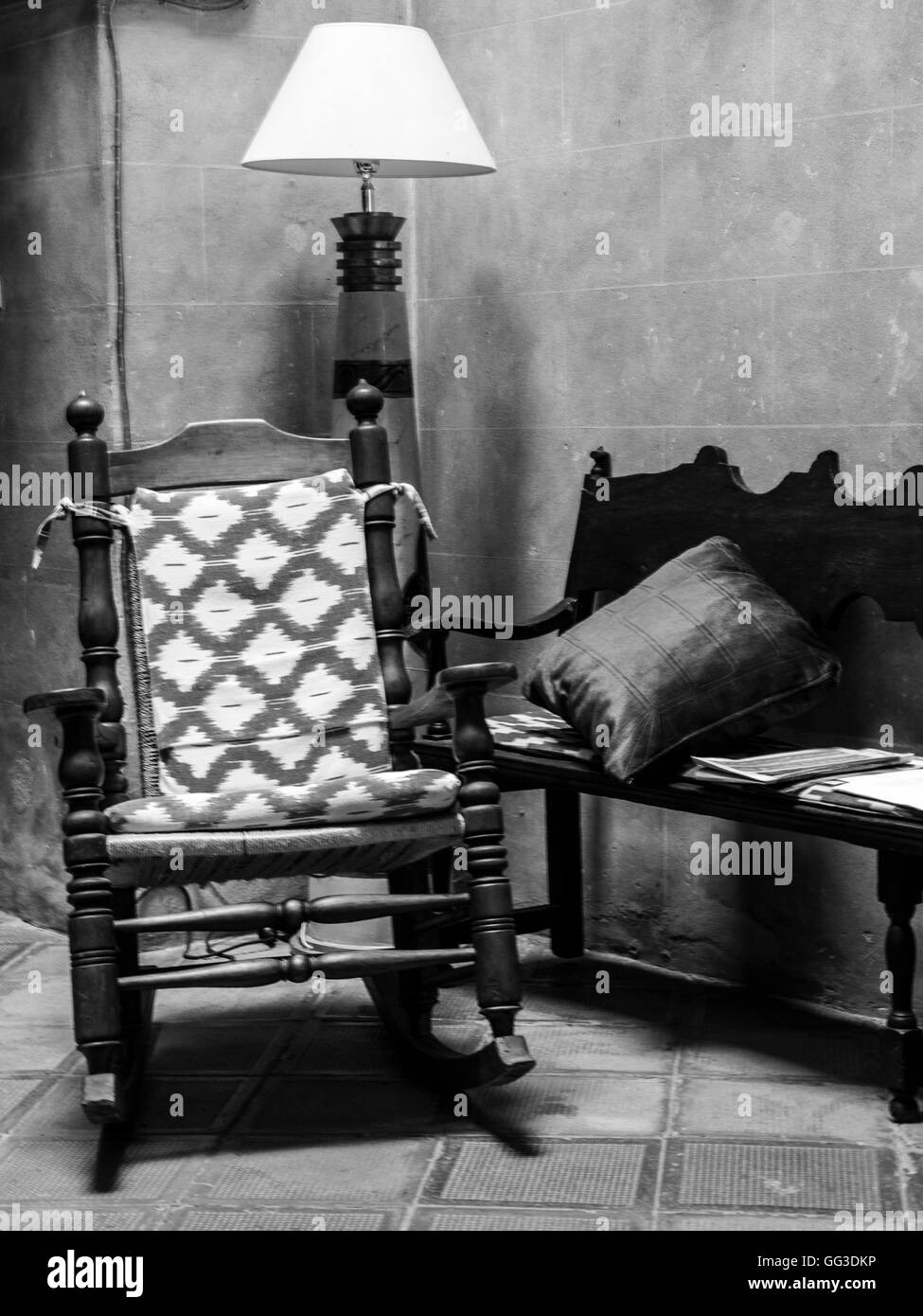 Old furniture Black and White Stock Photos & Images Alamy